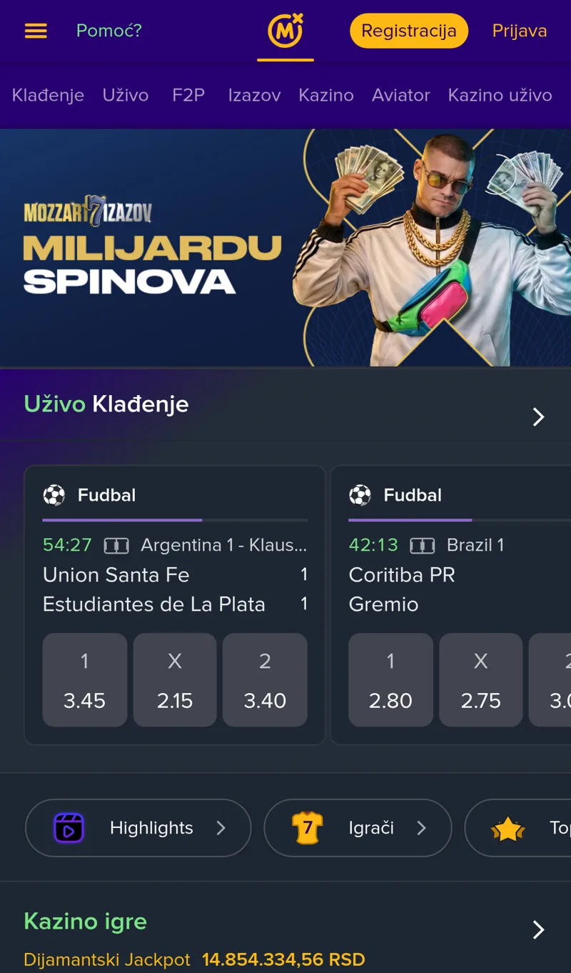 Mozzart – pocetna, 26. oktobar 2026